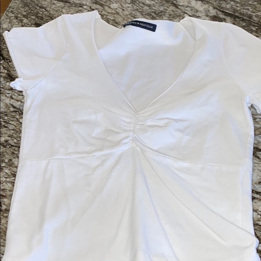 Brandy Melville white crop top